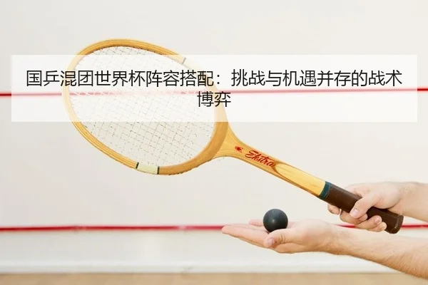国乒混团世界杯阵容搭配：挑战与机遇并存的战术博弈